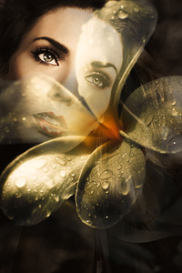 Organic makeup and skincare girl