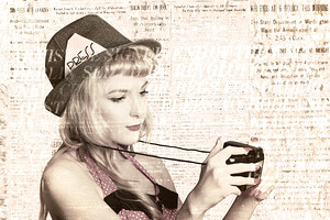 Vintage press photographer