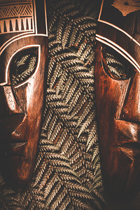African couple masks