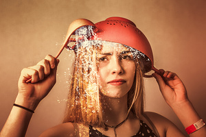 Funny creative cooking pinup girl