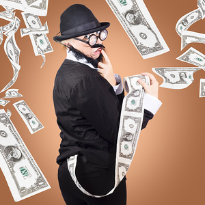 Corrupt business man money laundering US dollars