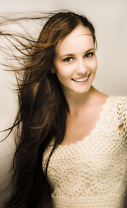 With The Wind In Her Hair