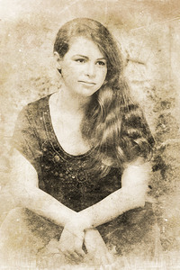 Portrait Of A Vintage Lady