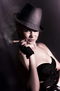 Mysterious underworld woman