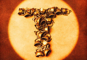 Vintage tea shop sign