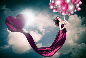 Romantic Girl In Love With Beauty And Fashion