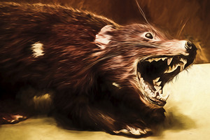 Tasmanian Devil digital painting