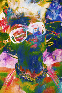 Paint splash pinup art