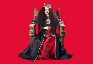 Queen with gold crown