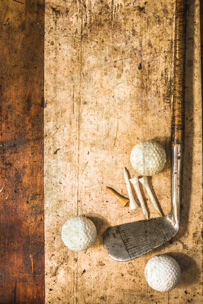 Antique golfer fine art Print