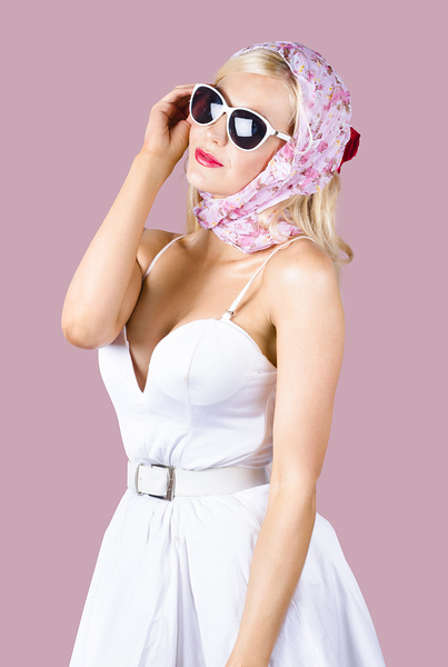 Classic fifties pinup woman Print