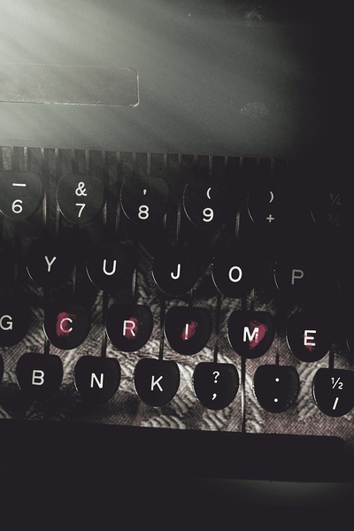 A crime story written in blood Print