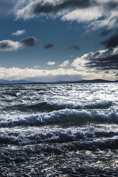 Shallows and depths of Adventure Bay Print