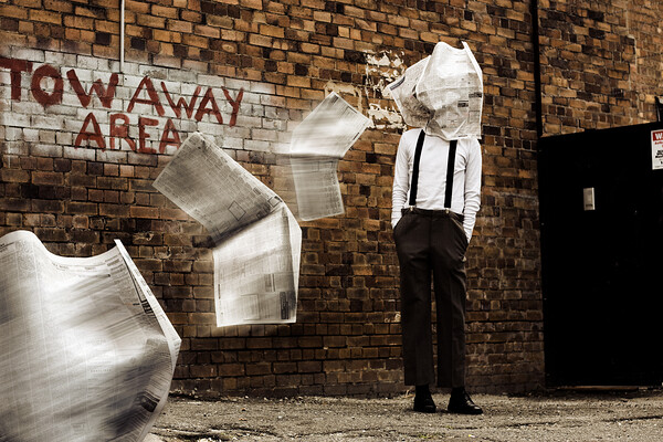 Blinded By The News Headlines Print