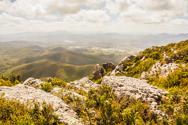 Rural town valley Print