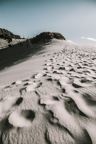 Winter desert landscape Print