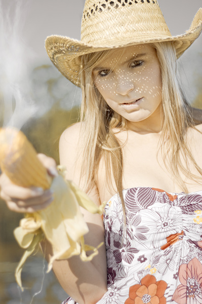 Country And Western Corn Slinger Print