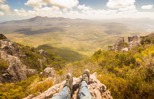 Mountain valley landscape Print