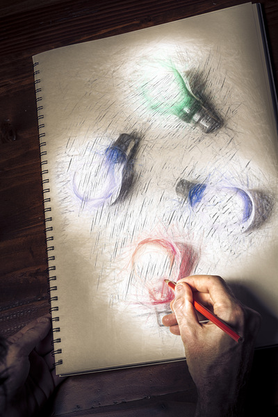 Creativity in the formulation of words and ideas  Print