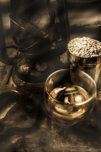 Smokey whiskey cellar Print