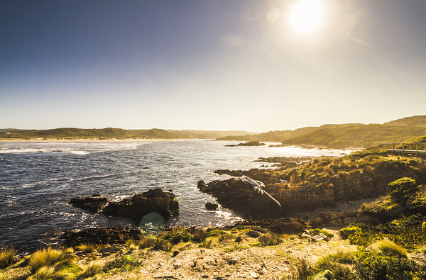 Calming coastal waters Print