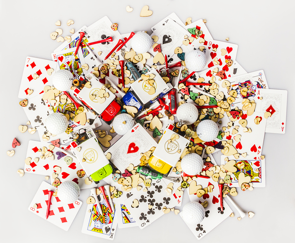 Coursing hearts Print