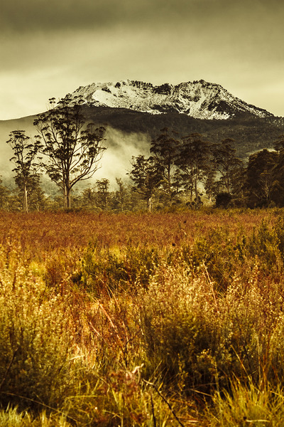 Mt Gell. Tasmania national park of Franklin Gordon Print