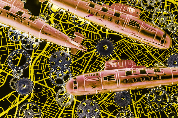 Mechanised waters  Print