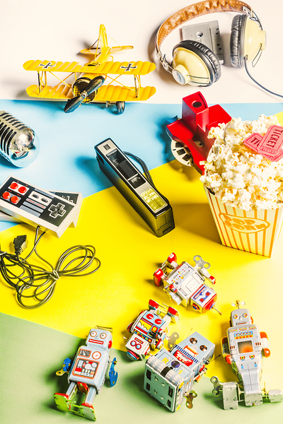 Multicolour memorabilia Print