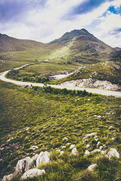 Mountain scene in West Coast of Tasmania Australia Print