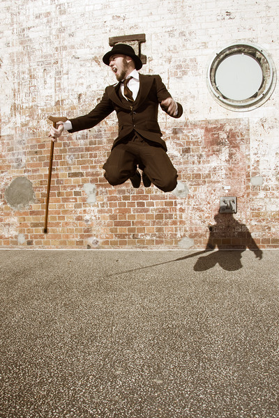Man Jumping For Joy Print