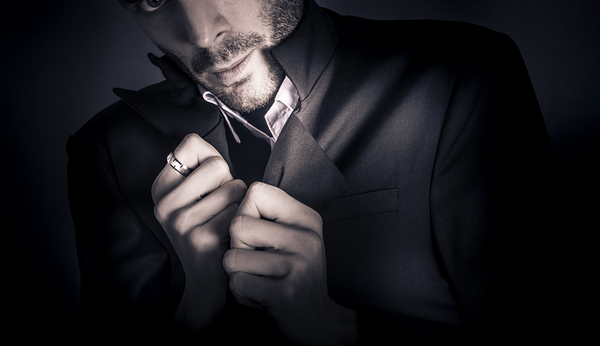 Stylish man wearing mens fashion accessories  Print