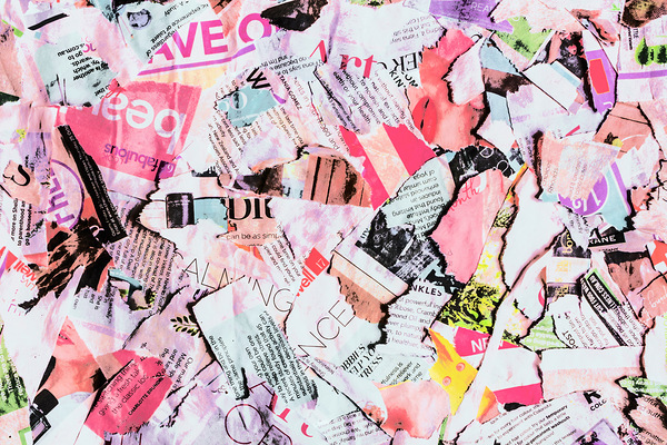 Mixed media messages Print