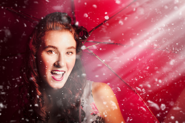 Fifties summer fun pin up Print