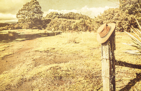 Old farming landscape Print