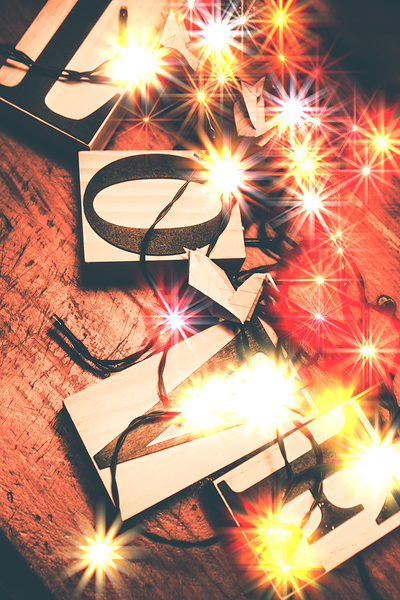 With love and lights Print