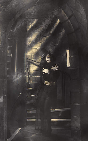 Antique fine art portrait. Fashion is a feeling Print