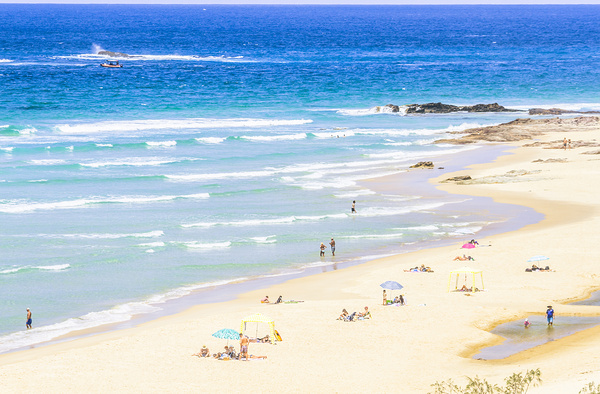 Tropical holidaymakers  Print