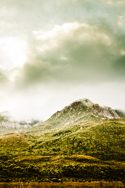 Temperate alpine terrain Print