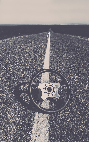 Straight up motor racing Print