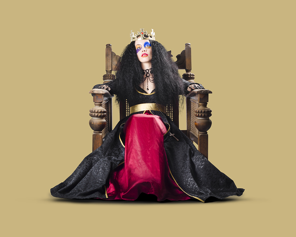 Fantasy queen on throne Print