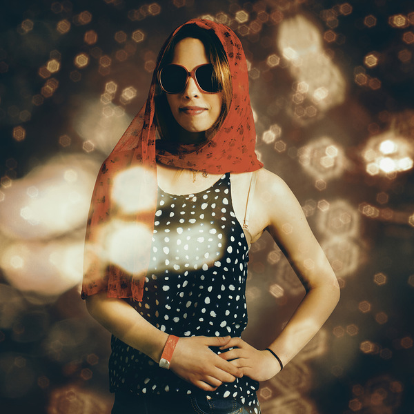 Model at a runway catwalk show during fashion week Print