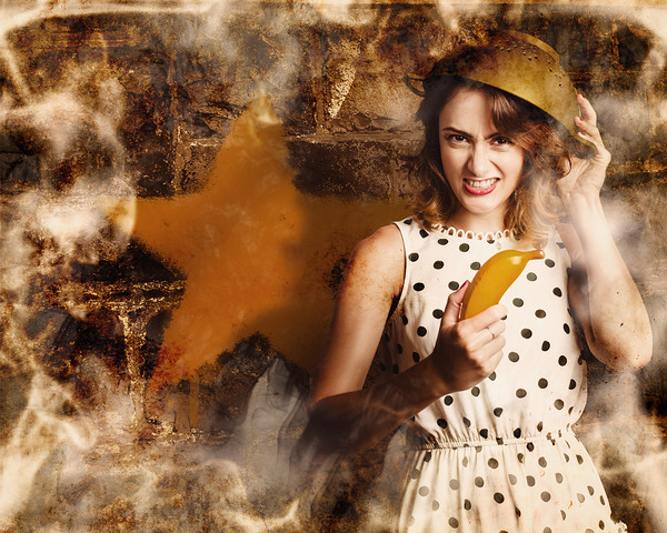 Creative cooking pin-up Print