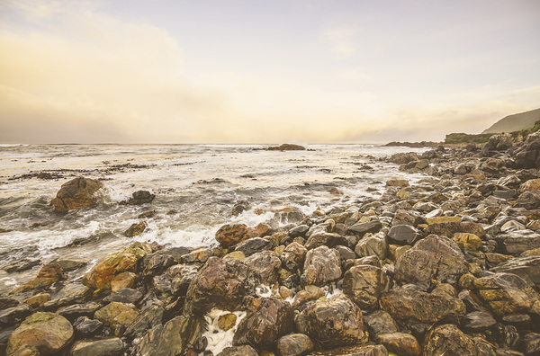 Pastel sea landscape Print