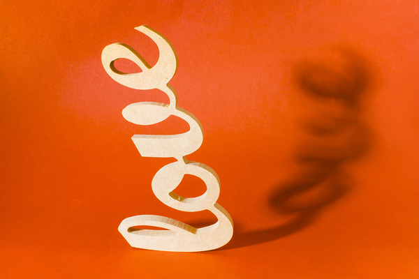 Typographic love decor  Print