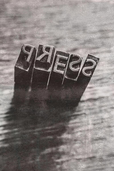 Vintage press industry blocks Print