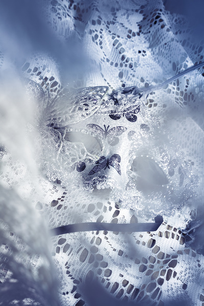 Mysterious carnival mask Print