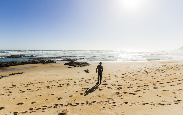 The lone explorer  Print