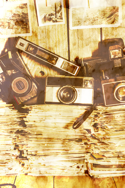 Retro film cameras Print