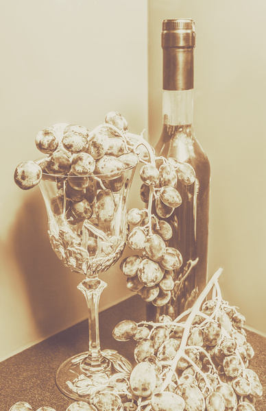 The vine cellar Print